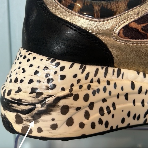 Steve Madden Redel Leopard Low Rise Sneakers. Size 8. - Picture 13 of 13
